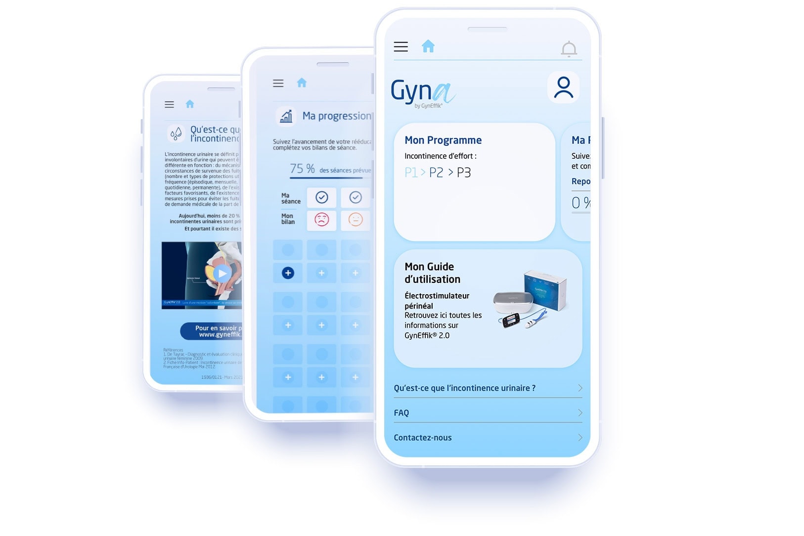 App sonde urinaire rééducation