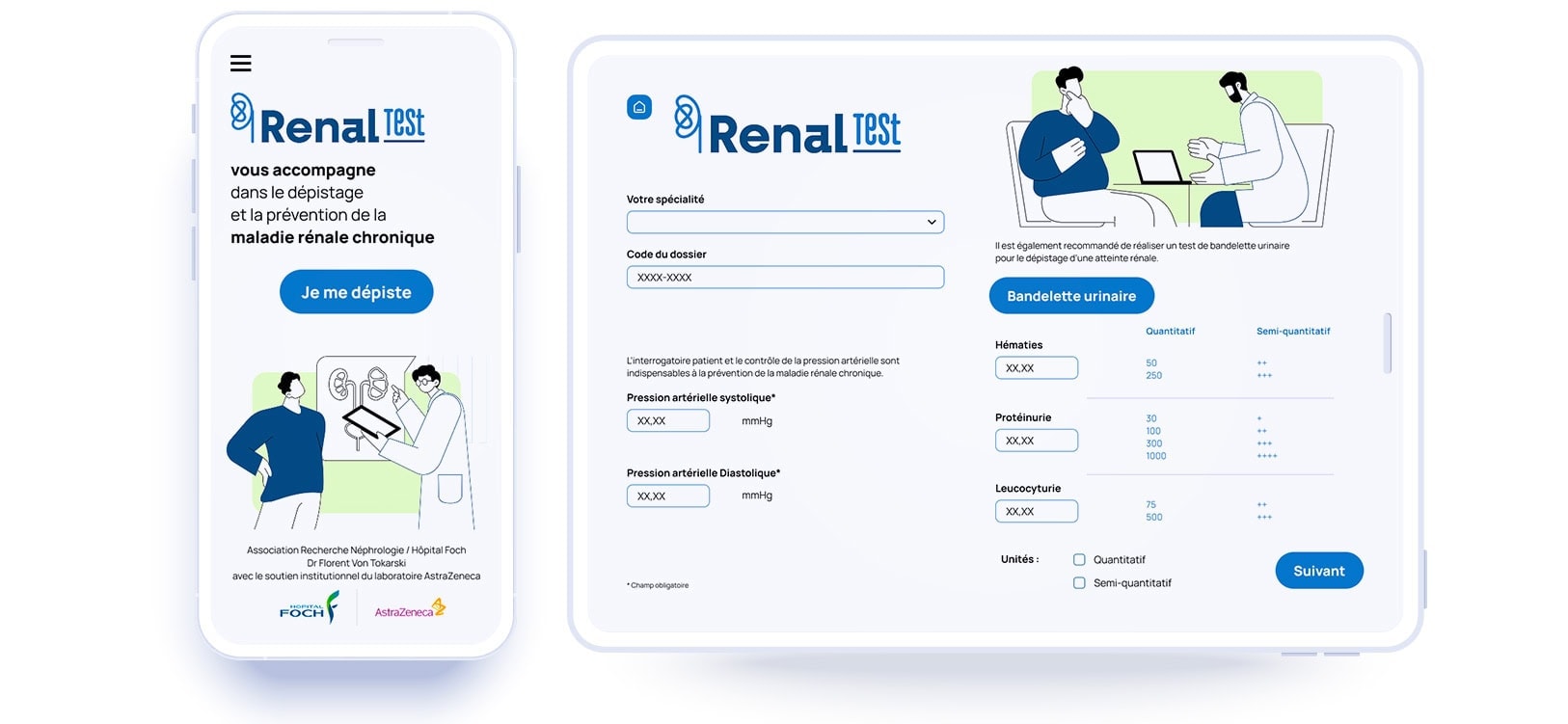 Webapp FOCH Renal test